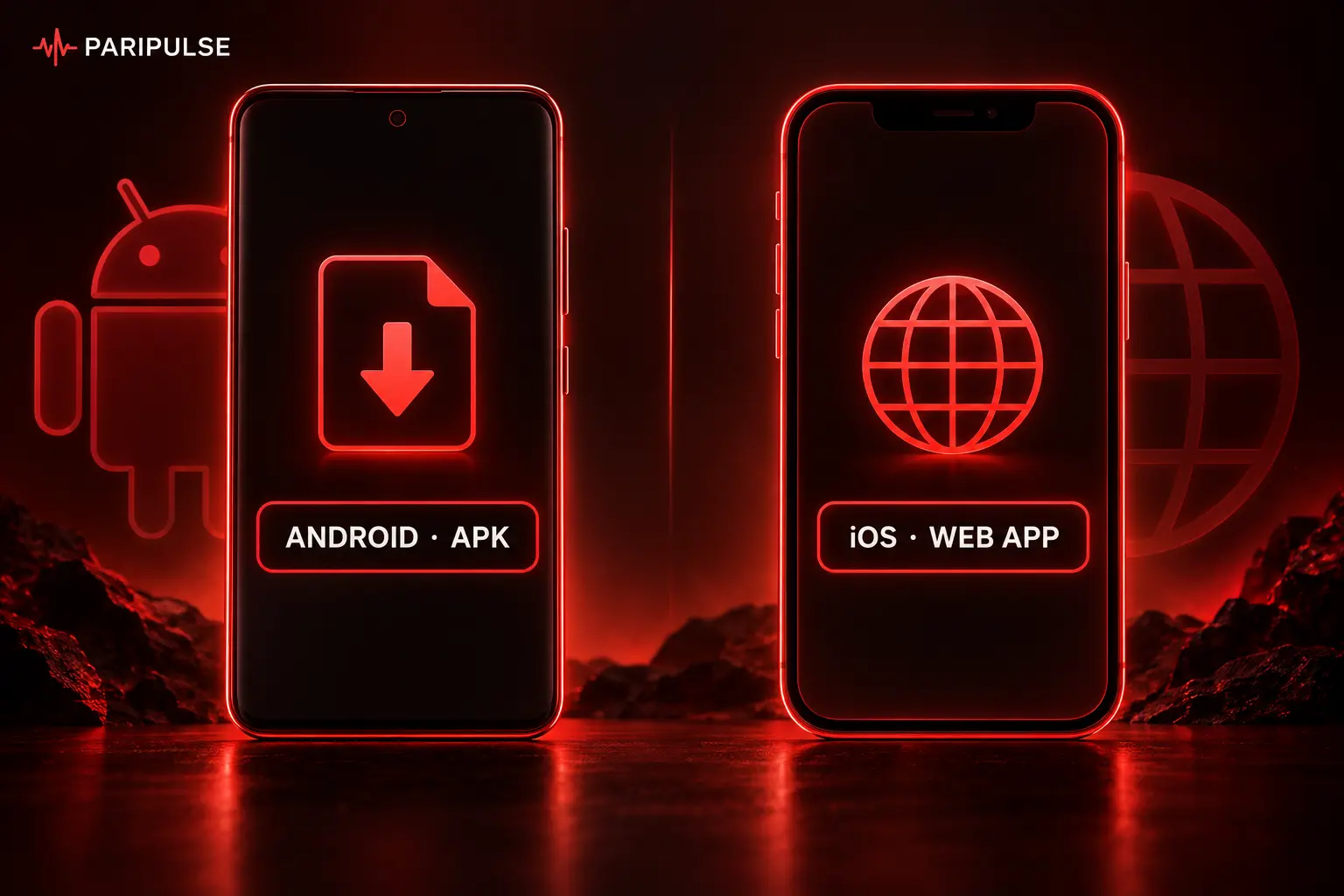 Paripulse app available as Android APK and iOS web app