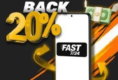 20% cashback